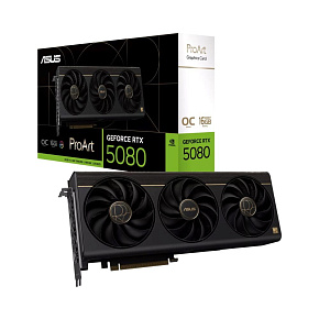 ASUS VGA NVIDIA GeForce RTX 5080 ProArt 16GB OC, RTX 5080, 16B DDR7, 2xDP, 1xHDMI, 1xUSB-C ASUS VGA NVIDIA GeForce RTX 5080 ProArt 16GB OC, RTX 5080, 16B DDR7, 2xDP, 1xHDMI, 1xUSB-C