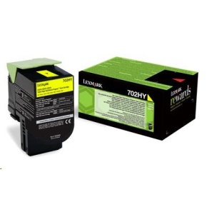 LEXMARK Yellow toner 702HY pro CS310/410/510 z programu Lexmark Return (3 000 stran) LEXMARK Yellow toner 702HY pro CS310/410/510 z programu Lexmark Return (3 000 stran)