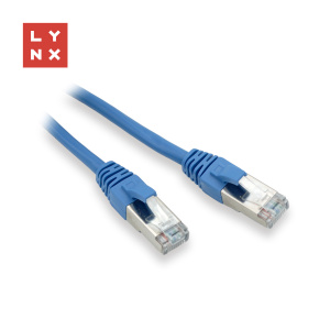 LYNX FTP patch kabel Cat5e PVC, CCA, 0,1m, modrý (balení obsahuje 10ks) LYNX FTP patch kabel Cat5e PVC, CCA, 0,1m, modrý (balení obsahuje 10ks)