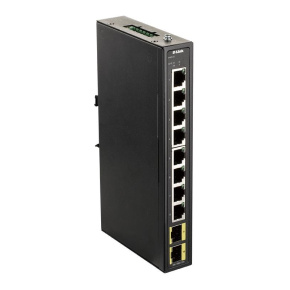 D-Link DIS-100G-10S Průmyslový Gigabit unmanaged switch, 8x GbE, 2x SFP, DIN D-Link DIS-100G-10S Průmyslový Gigabit unmanaged switch, 8x GbE, 2x SFP, DIN