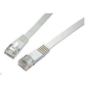 Solarix Patch kabel plochý CAT6 UTP LSOH 2m šedý non-snag-proof C6-111GY-2MB Solarix Patch kabel plochý CAT6 UTP LSOH 2m šedý non-snag-proof C6-111GY-2MB