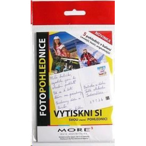 ARMOR MORE Fotopapír FOTOPOHLEDNICE 10x15 / glossy, 5 listů, photo 10x15cm ARMOR MORE Fotopapír FOTOPOHLEDNICE 10x15 / glossy, 5 listů, photo 10x15cm