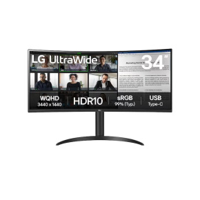 LG MT VA LED 34" 34WR55QK - VA panel, 3440x1440, 2xHDMI, DP, USB-C, USB 3.0, zakriven, nast vyska LG MT VA LED 34" 34WR55QK - VA panel, 3440x1440, 2xHDMI, DP, USB-C, USB 3.0, zakriven, nast vyska