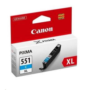 Canon CARTRIDGE CLI-551C XL azurová pro Pixma iP, Pixma iX, Pixma MG a Pixma MX 6850, 725x, 925, 8750 (695 str.) Canon CARTRIDGE CLI-551C XL azurová pro Pixma iP, Pixma iX, Pixma MG a Pixma MX 6850, 725x, 925, 8750 (695 str.)