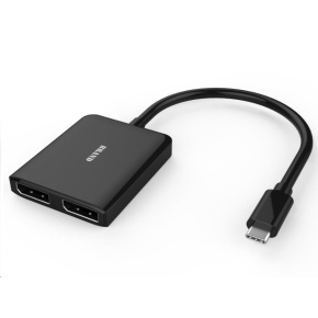 PREMIUMCORD MST Adaptér USB3.1 typ-C - 2x DisplayPort, rozšíření+zrcadlení+2 obrazy, 4K*2K@30Hz PREMIUMCORD MST Adaptér USB3.1 typ-C - 2x DisplayPort, rozšíření+zrcadlení+2 obrazy, 4K*2K@30Hz