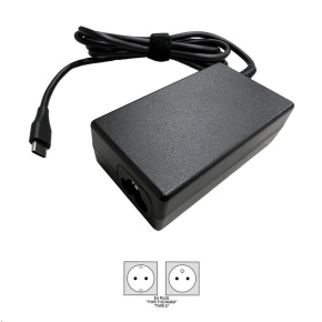 ACER Adapter 65W USB TYPE-C, EU POWER CORD (RETAIL PACK), Black ACER Adapter 65W USB TYPE-C, EU POWER CORD (RETAIL PACK), Black