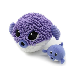 Plyšová ryba Blowfish - máma s miminkem, fialová Plyšová ryba Blowfish - máma s miminkem, fialová