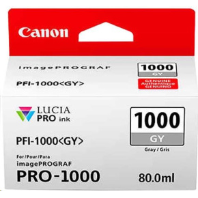Canon CARTRIDGE PFI-1000GY šedá pro ImagePROGRAF PRO-1000 (1465 str.) Canon CARTRIDGE PFI-1000GY šedá pro ImagePROGRAF PRO-1000 (1465 str.)