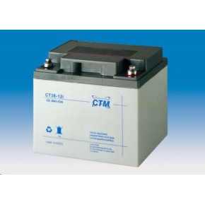 Baterie - CTM CT 12-38 (12V/38Ah - M6), životnost 5let Baterie - CTM CT 12-38 (12V/38Ah - M6), životnost 5let