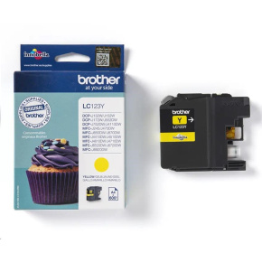BROTHER INK LC-123Y yellow cca 600 BROTHER INK LC-123Y yellow cca 600