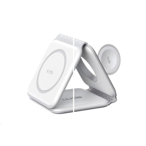 WG - Bezdrátová nabíječka WGMaxFlex 3in1 / Skládací / 15W+5W+2.5W / WG 42 / white WG - Bezdrátová nabíječka WGMaxFlex 3in1 / Skládací / 15W+5W+2.5W / WG 42 / white