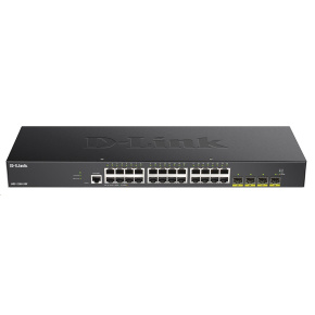 D-Link DGS-1250-28X 28-port Gigabit Smart Switch, 24x GbE, 4x SFP+ D-Link DGS-1250-28X 28-port Gigabit Smart Switch, 24x GbE, 4x SFP+