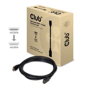 Club3D Kabel prodlužovací HDMI 2.0, 4K60Hz UHD (M/F), 3m Club3D Kabel prodlužovací HDMI 2.0, 4K60Hz UHD (M/F), 3m
