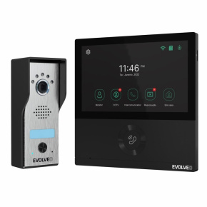 EVOLVEO DoorPhone AHD7, Sada domácího WiFi videotelefonu s ovládáním brány nebo dveří černý monitor EVOLVEO DoorPhone AHD7, Sada domácího WiFi videotelefonu s ovládáním brány nebo dveří černý monitor