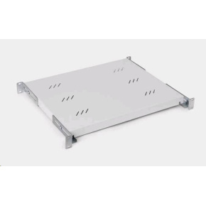 TRITON Police s perforací 19", 1U/650mm, nosnost 80kg, šedá TRITON Police s perforací 19", 1U/650mm, nosnost 80kg, šedá